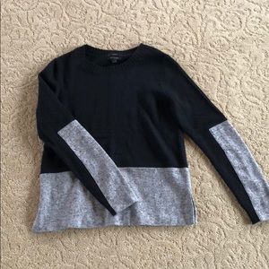 J. Crew colorblock sweater with cashmere